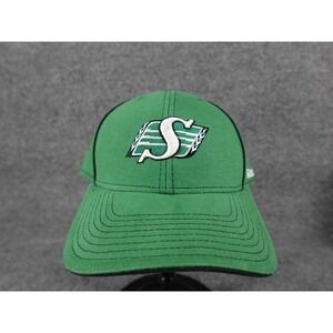 Reebok Saskatchewan Roughriders Hat Mens OSFA Green CFL Baseball Cap